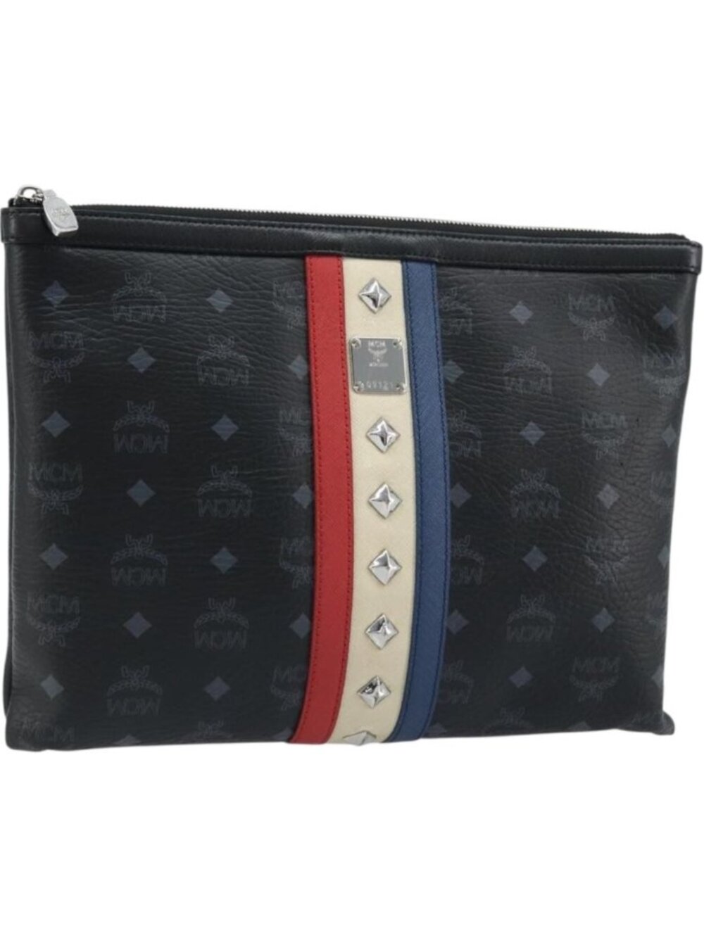 MCM Logogram Vicetos Bag PVC Leather MCM × Loveless Black Silver